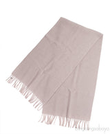 Grey Wool Fringed Scarf