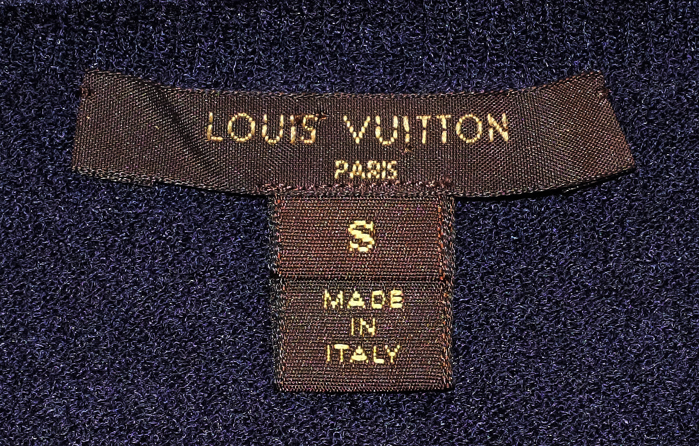 Louis Vuitton Navy Blue Knit Viscose Sweatshirt