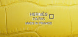 Hermes Kelly Pochette Matte Lime Alligator PHW