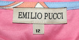 Emilio Pucco Floral Print Panel Cotton Kids Dress