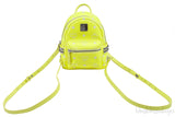 Neon Green Printed Mini Backpack