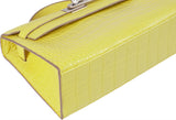 Hermes Kelly Pochette Matte Lime Alligator PHW
