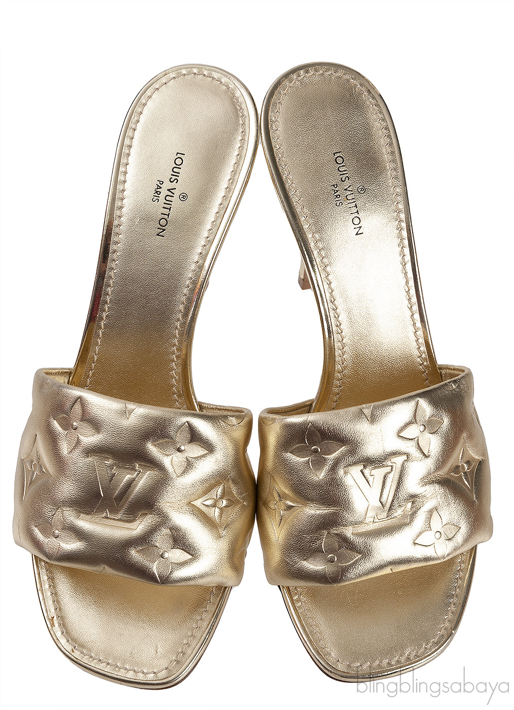 Metallic Gold Neo 90mm Revival Mule