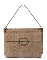 Roger Vivier Greyish Brown Python Shoulder Bag