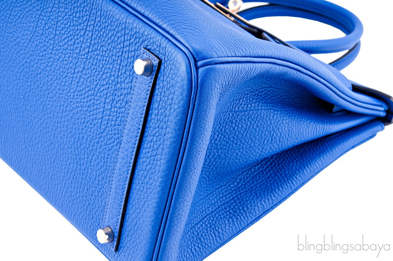 Birkin 35 Blue Electric Togo