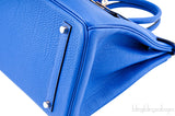 Birkin 35 Blue Electric Togo