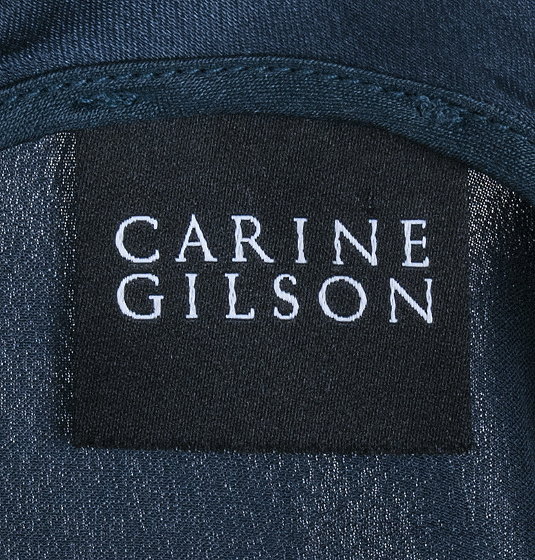 Dark Blue Lace Trim Cami Sress