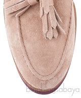Brown Suede Tassel Loafer