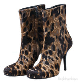Animal Print Ankle Boots