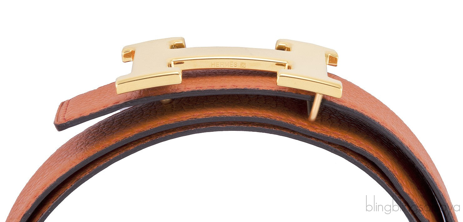 H Belt Orange / Black