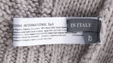 Grey & White Cable Knit Sweatshirt