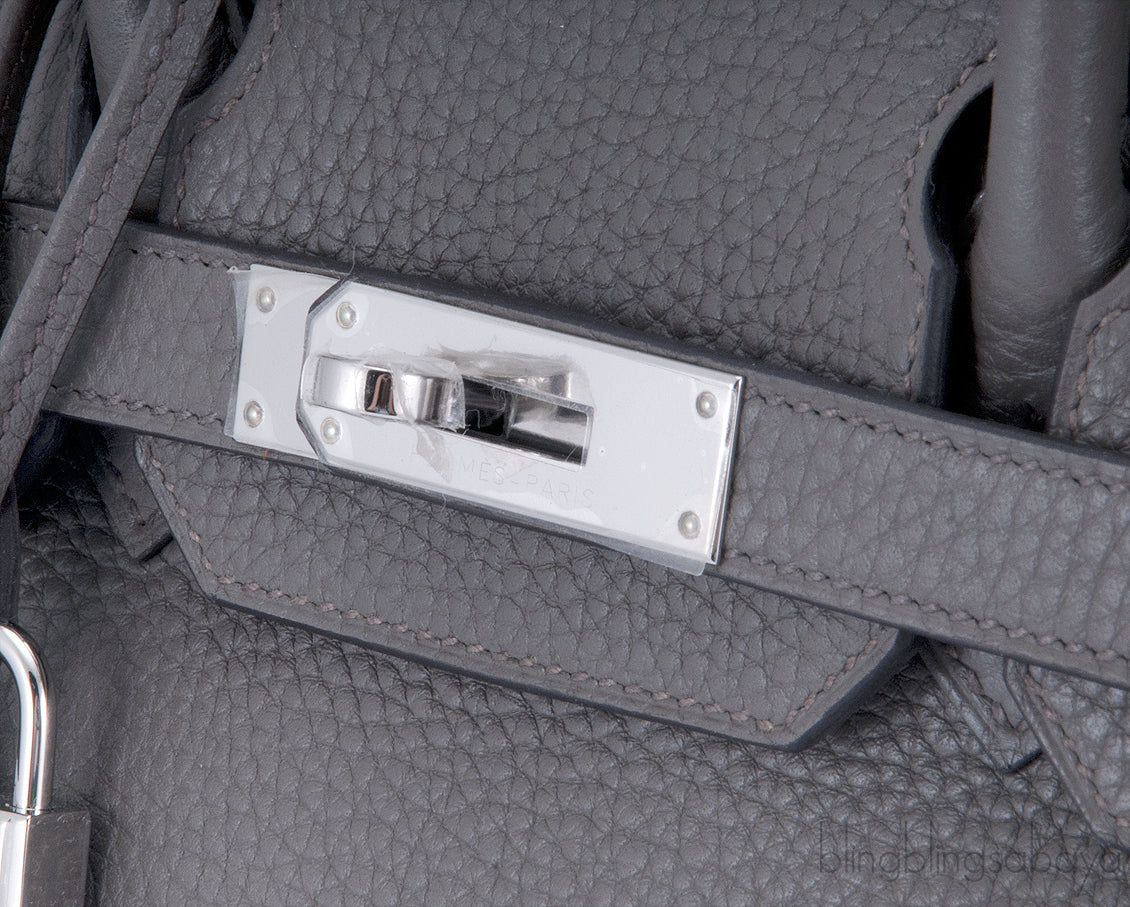 Birkin 30 Etain Togo PHW