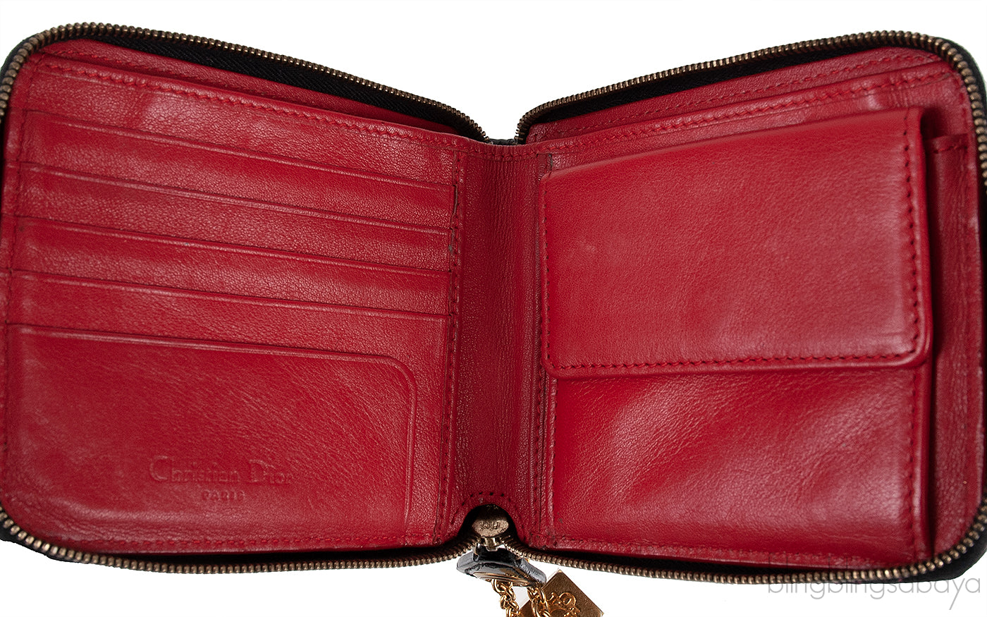 Dior Vintage Leopard Ponyhair Gambler Wallet