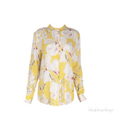 Yellow Floral Print Shirt