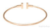 T Wire Rose Gold Bracelet