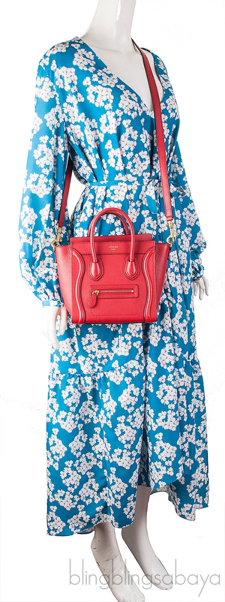 Red Nano Luggage Shoulder Bag
