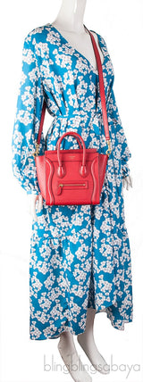 Red Nano Luggage Shoulder Bag