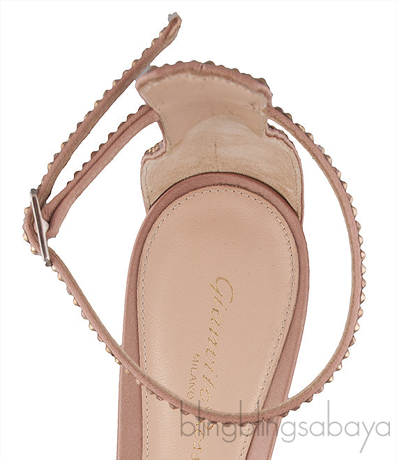 Glam Nude Crystal Sandals