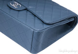 Maxi Jumbo Blue Tempete Flap Bag