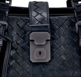 Small Roma Intrecciato Leather Tote