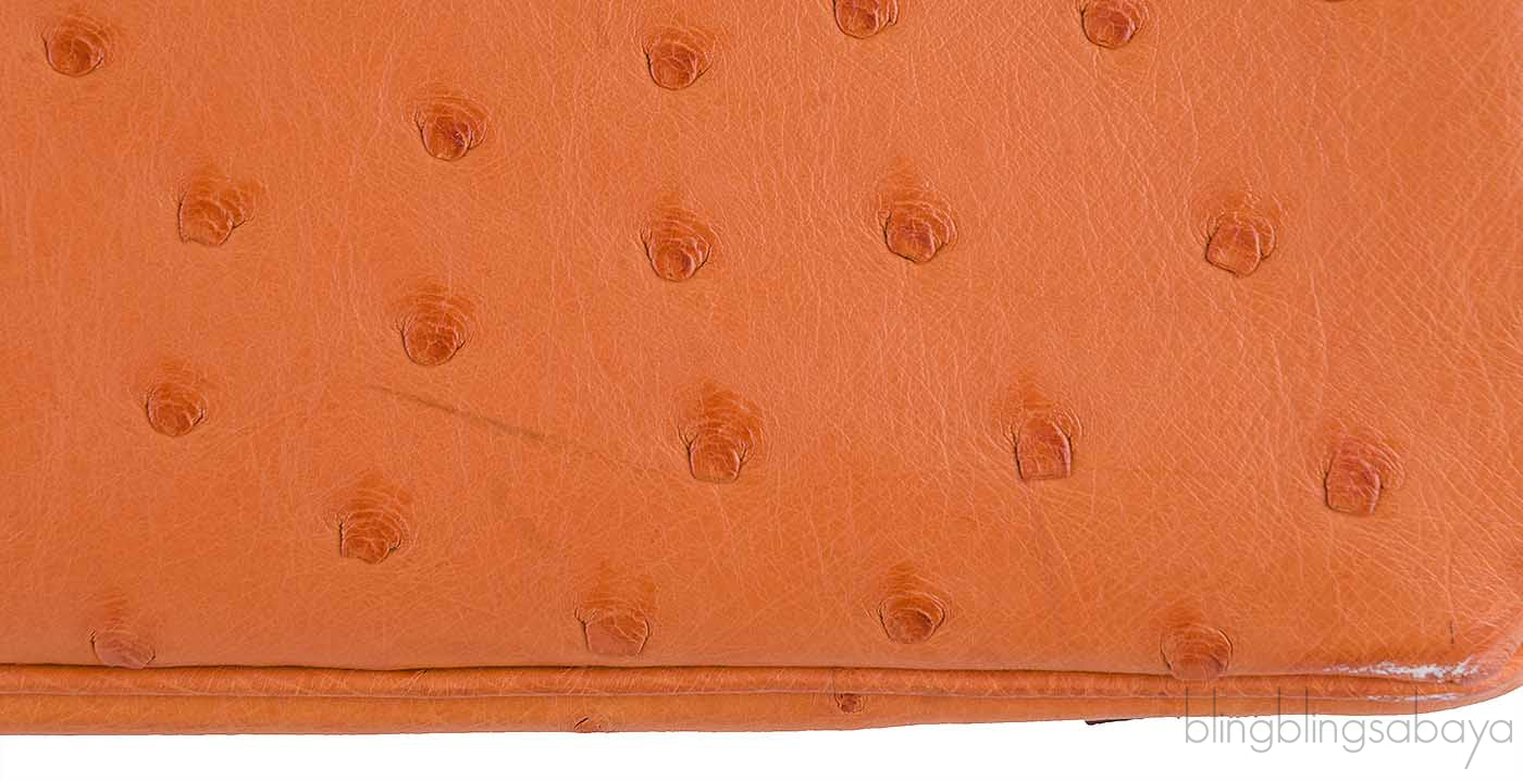 Birkin 30 Tangerine Ostrich PHW