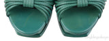 Yves Saint Laurent Green Strappy Slingback Sandals