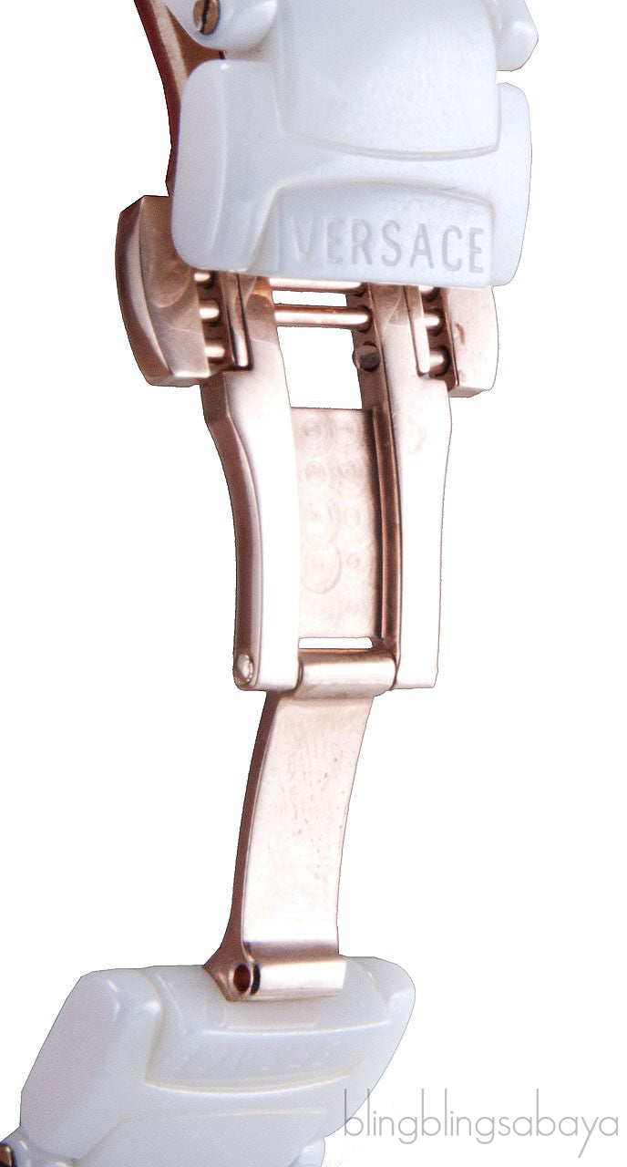 White Ceramic Diamond Ladies Watch
