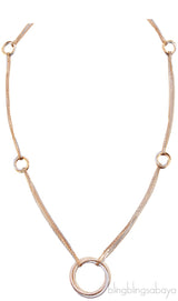 Trinity Tricolor Diamond Necklace