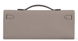 Kelly Cut Grey Asphalte Swift Clutch PHW