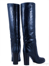 Python Knee-High Boots