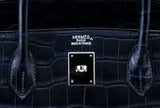 Birkin 40 Blue Abysse Matte Croco