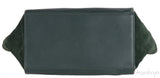 Trapeze Emerald Green Croc Embossed Shoulder Bag