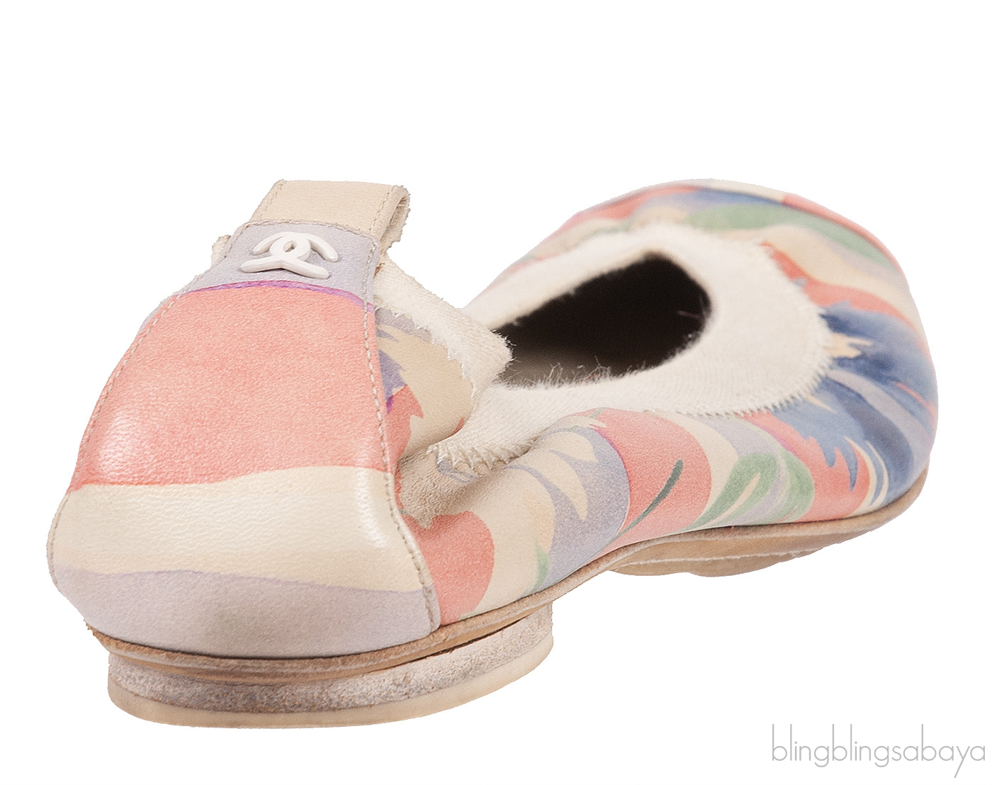 Chanel Multi-color Printed Ballerina Flat