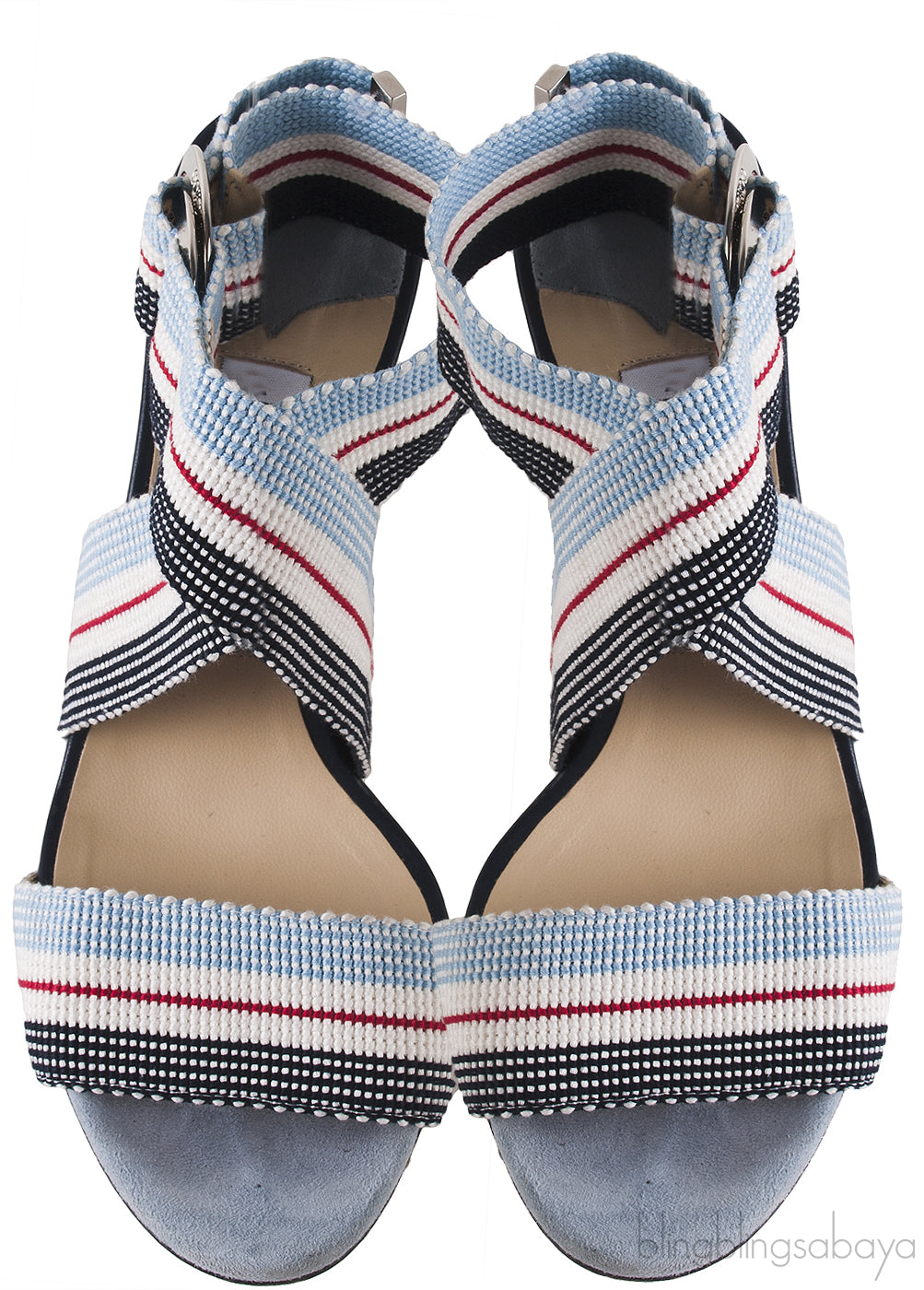 Stripe Multi-color Strappy Sandals