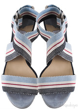 Stripe Multi-color Strappy Sandals