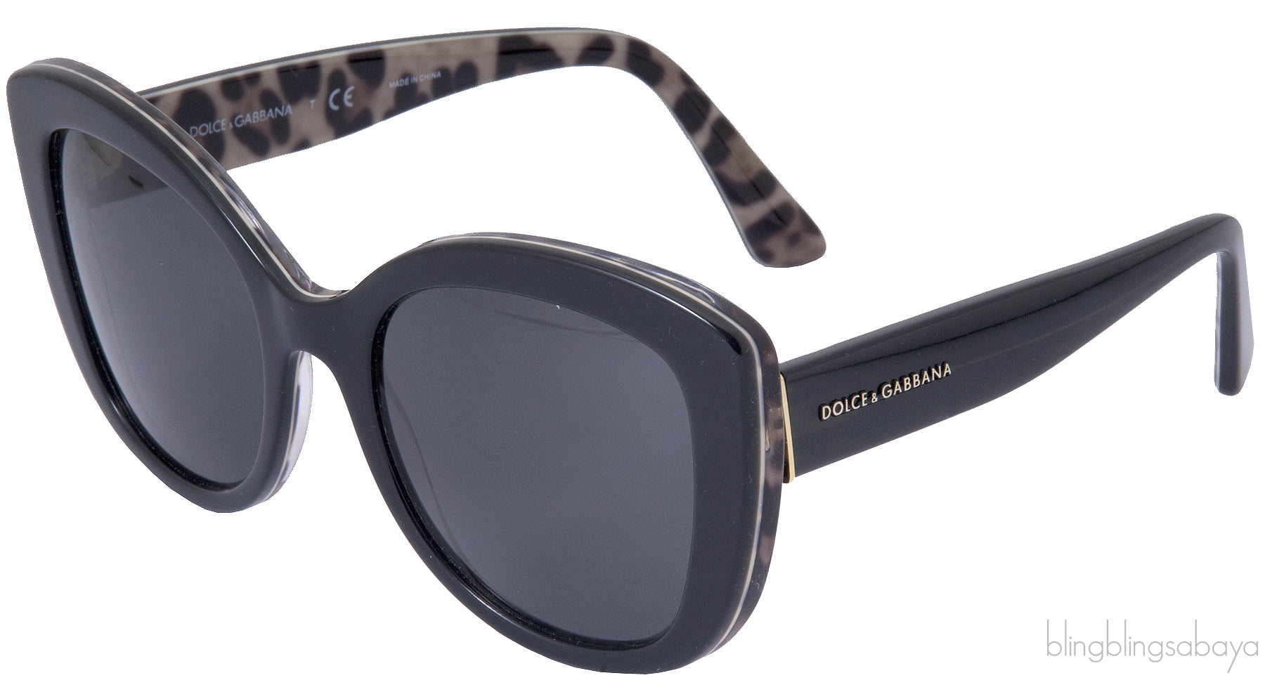 DG4233 Black Leopard Sunglasses