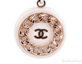 Crystal CC Logo Dangle Earrings
