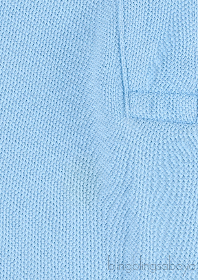 Light Blue Polo Shirt Kids Dress
