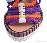 Tahiti Platform Feather Sandals