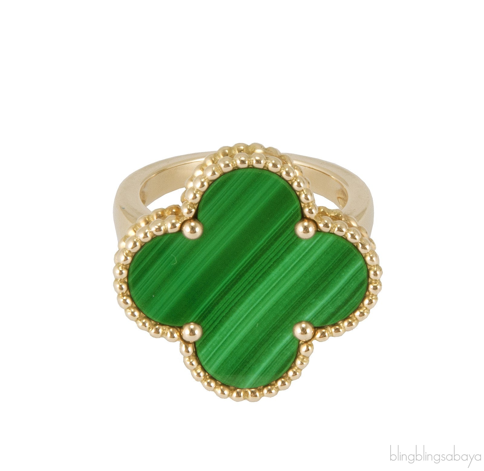 Magic Alhambra Malachite Ring