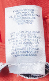 Orange High Rise Trouser