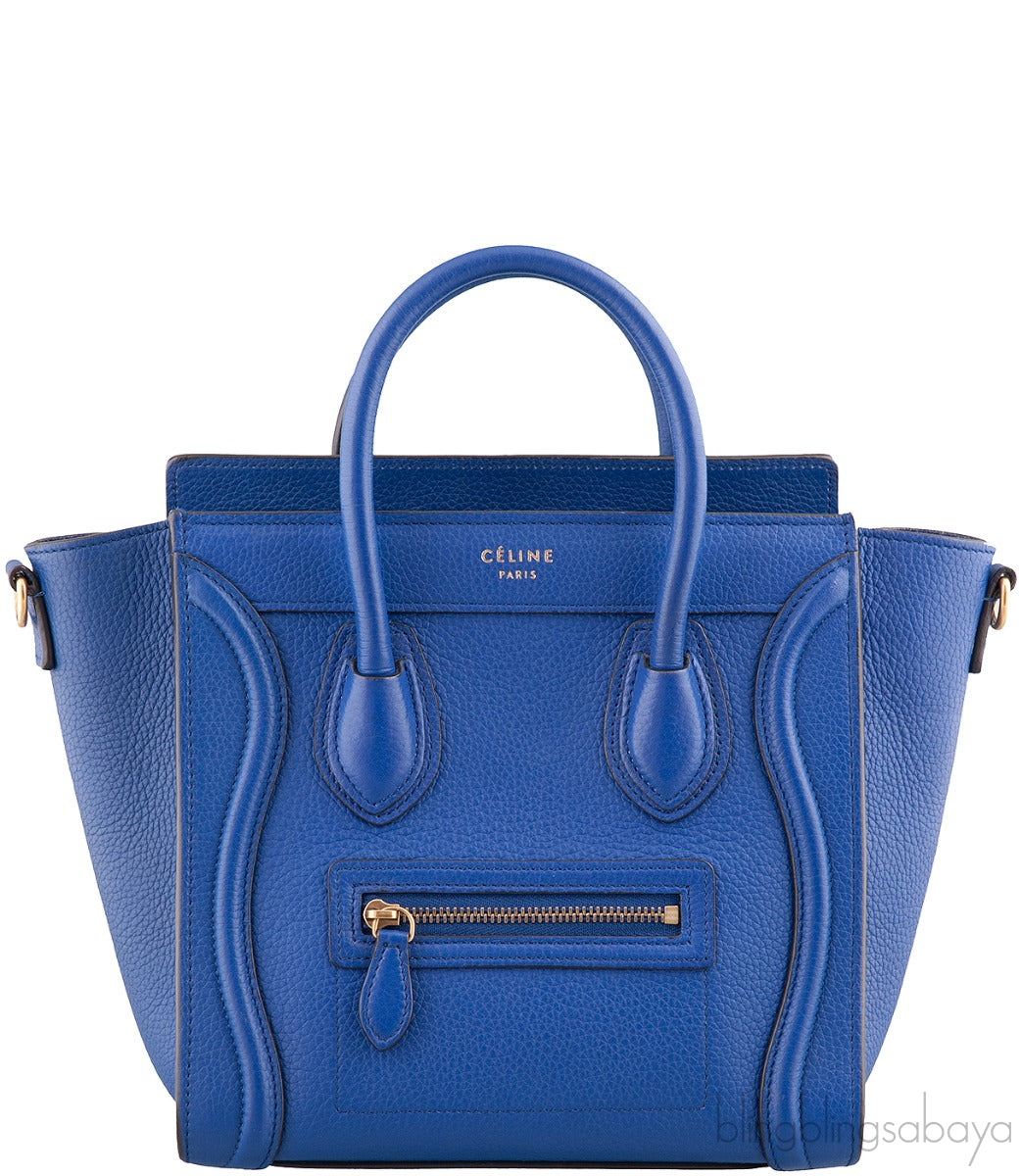 Nano Luggage Blue Shoulder Bag
