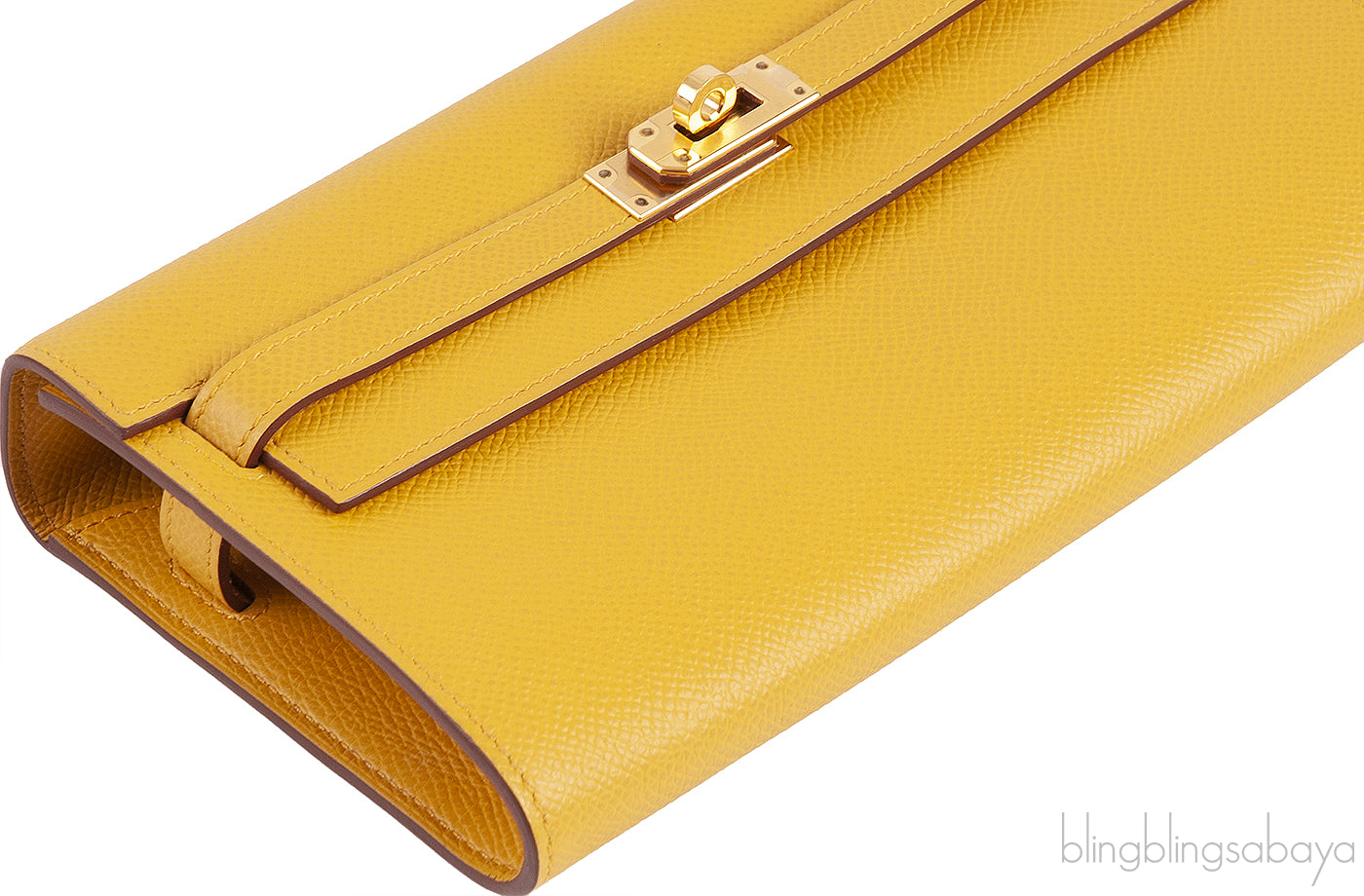Kelly To Go Bag Wallet Jaune Ambre