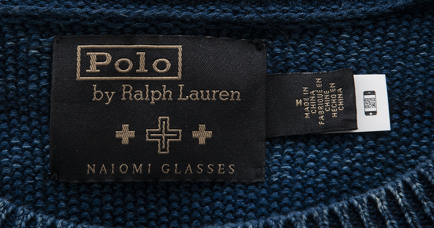 PRL x Naiomi Glasses Blue Knit Jumper Dress