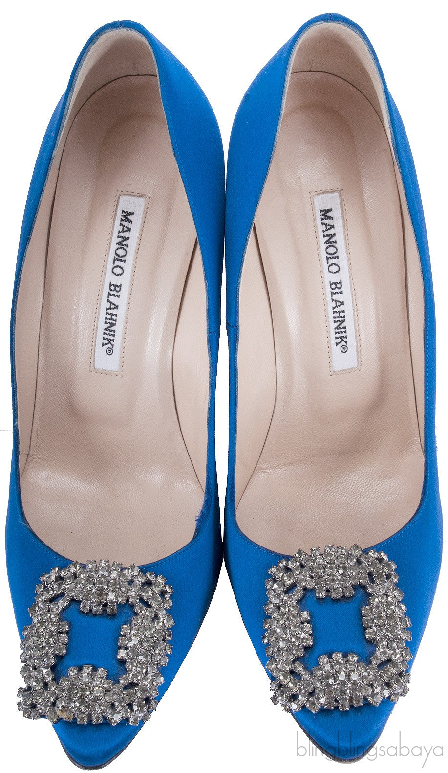 Blue Hangisi Satin Pump
