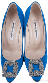 Blue Hangisi Satin Pump