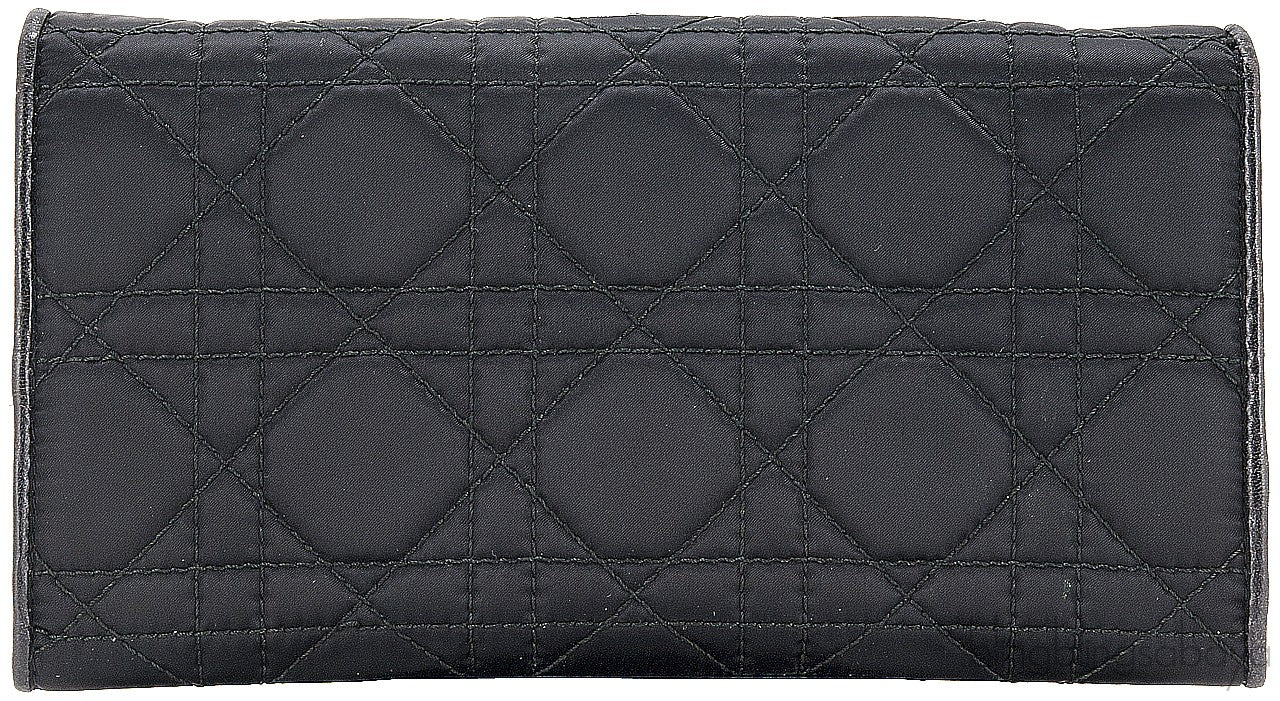 Charming Lock Black Satin Wallet