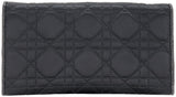 Charming Lock Black Satin Wallet
