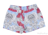Light Blue Printed Kids Short