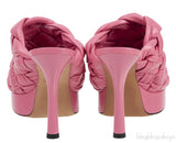 Bottega Veneta The Board Platform Pink Mule